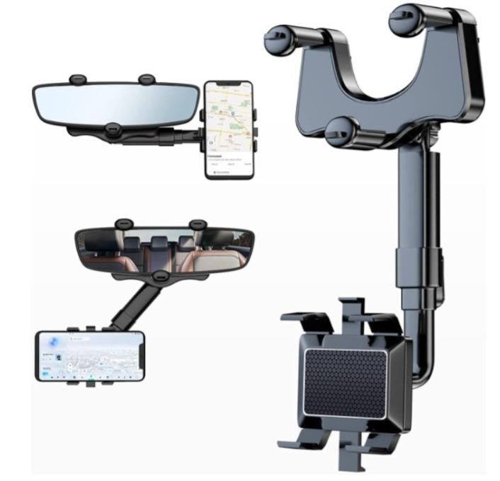 Ecom Biz™ - Mirror Mobile Phone Holder for Car